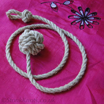 Monkey fist knot light pull in hemp