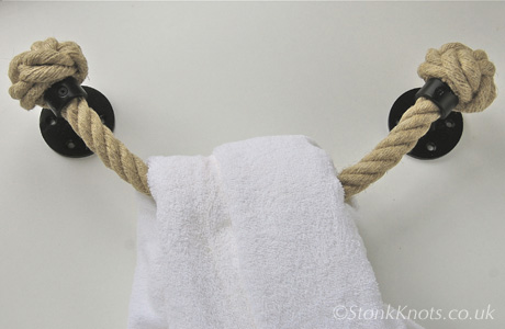 Diy rope best sale towel holder