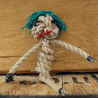 Finished rope doll: Holly, Cornbury 2013.