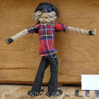 Finished rope doll: Joe, Cornbury 2013.