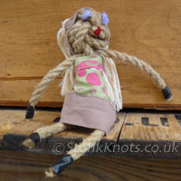 Finished rope doll, Cornbury 2013.