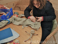 Making clothing for rope dolls