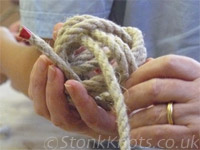 Making a Monkeys Fist Knot, The Workshop for the Would-Be Creative, 2014