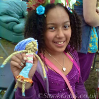 Finished rope doll, Wychwood 2012.